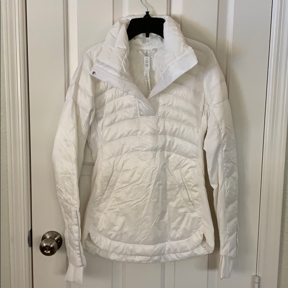Lulu lemon puff jacket - white